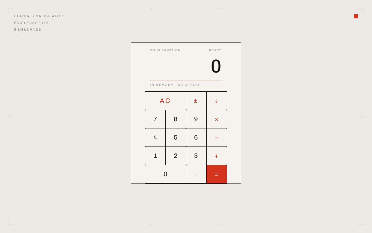 Calculator design preview