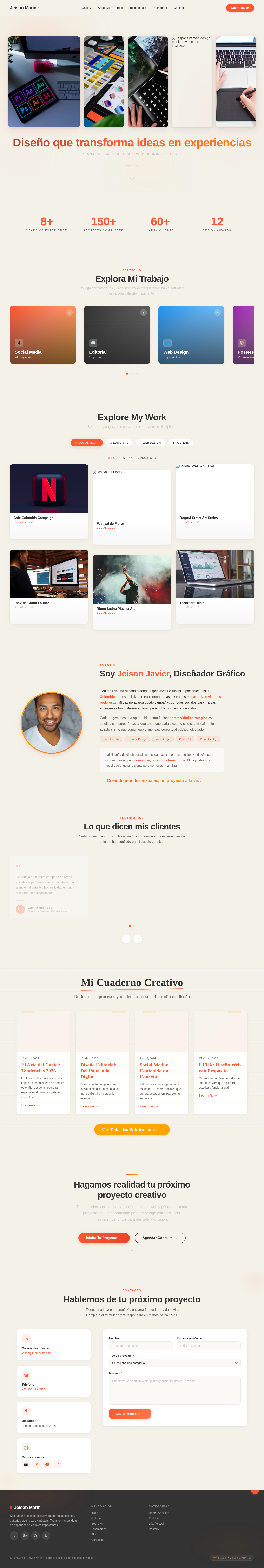 Homepage design preview