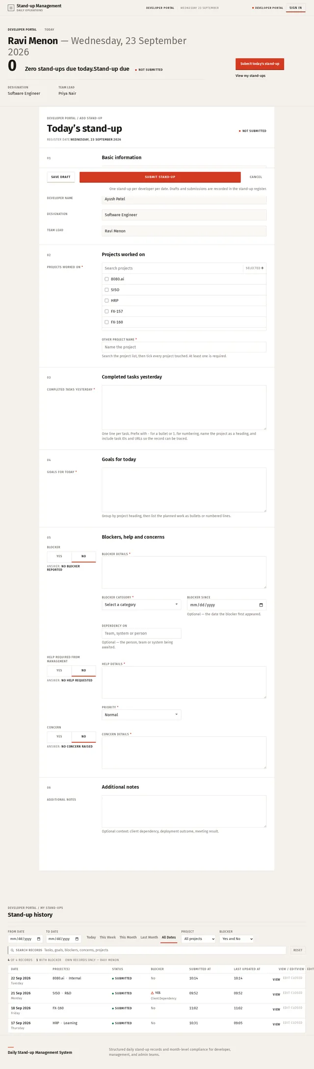 Developer Portal