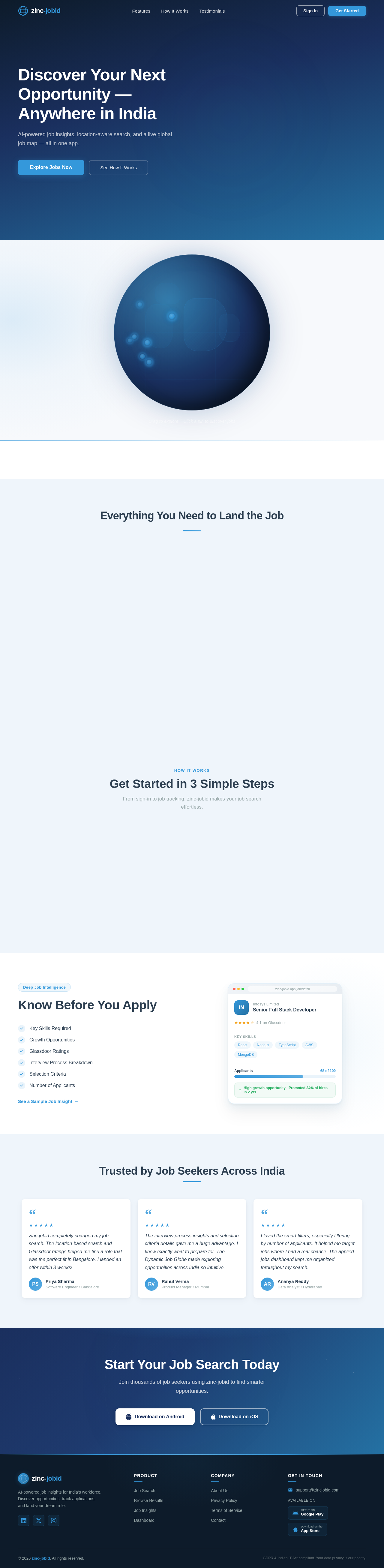 Landing design preview