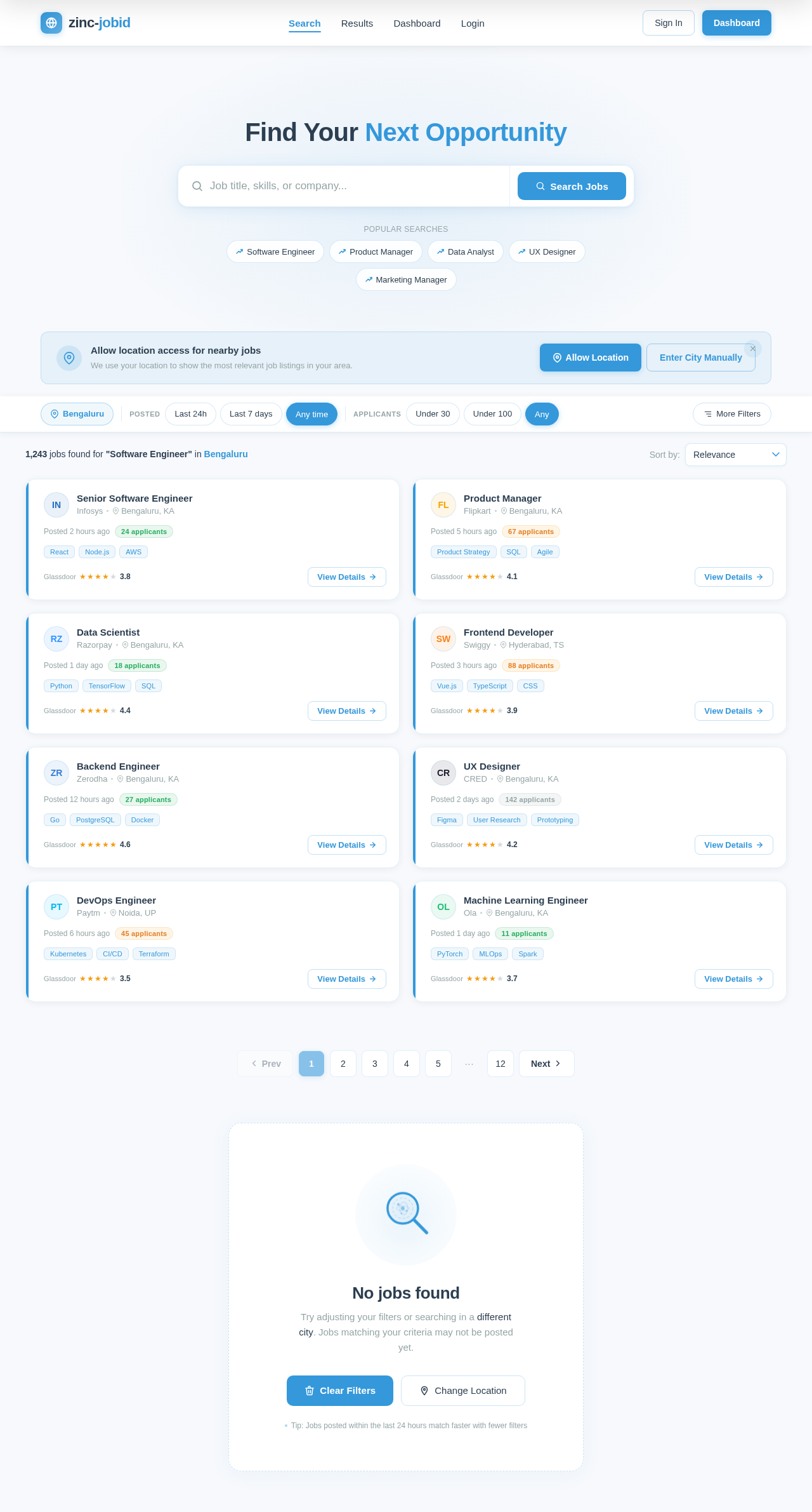 Search design preview