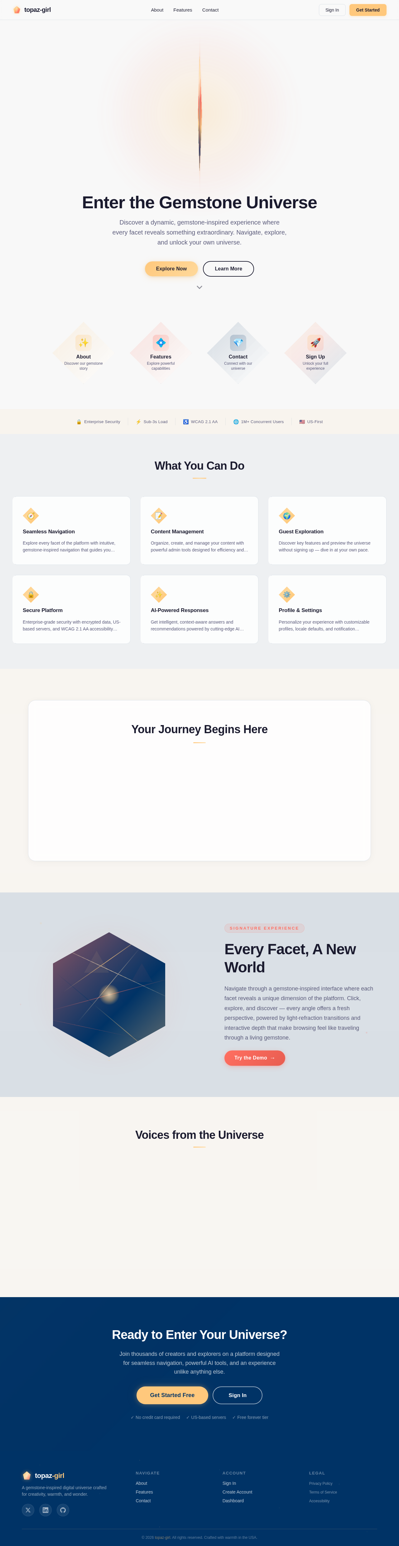 Landing design preview
