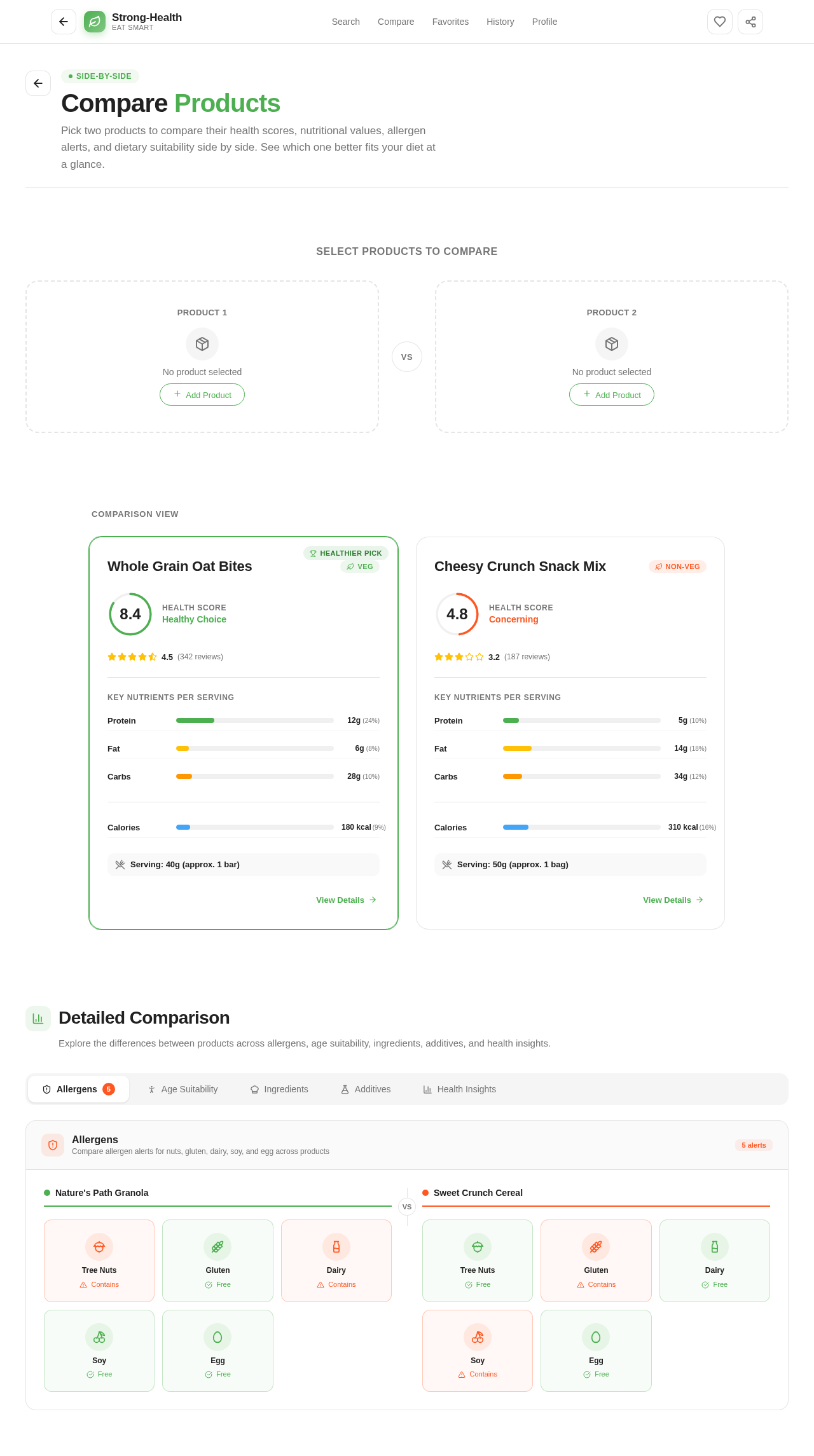 Compare design preview