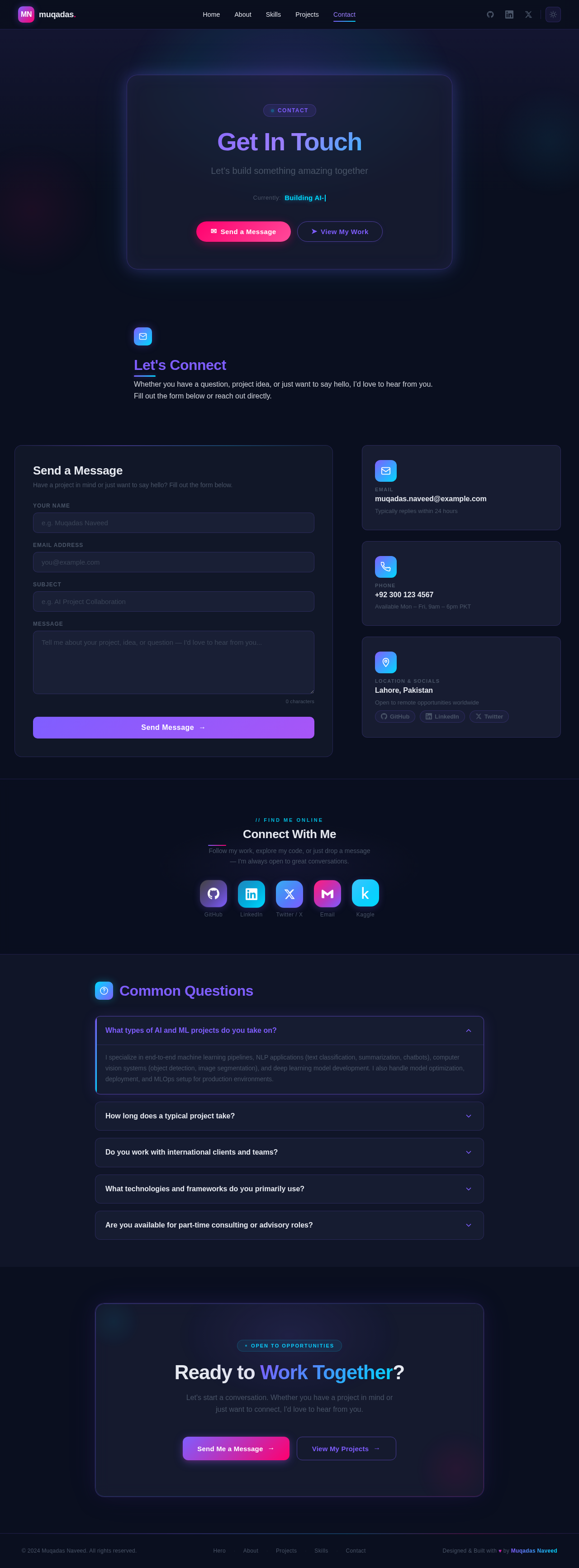 Contact design preview