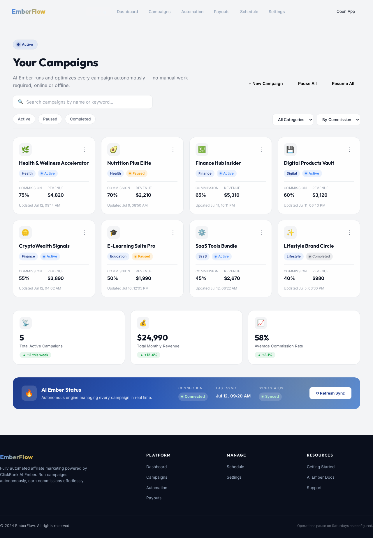 Campaigns design preview