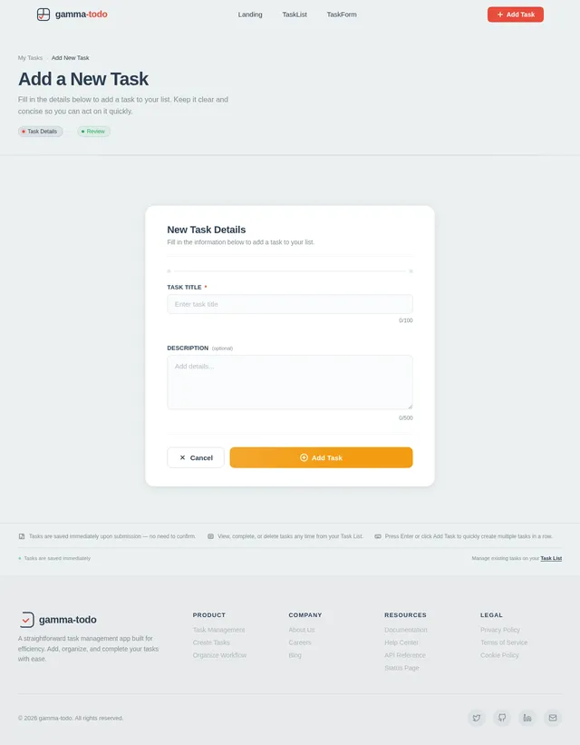TaskForm