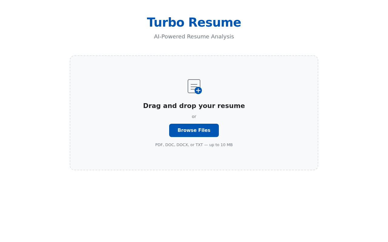 Resume Analyzer design preview