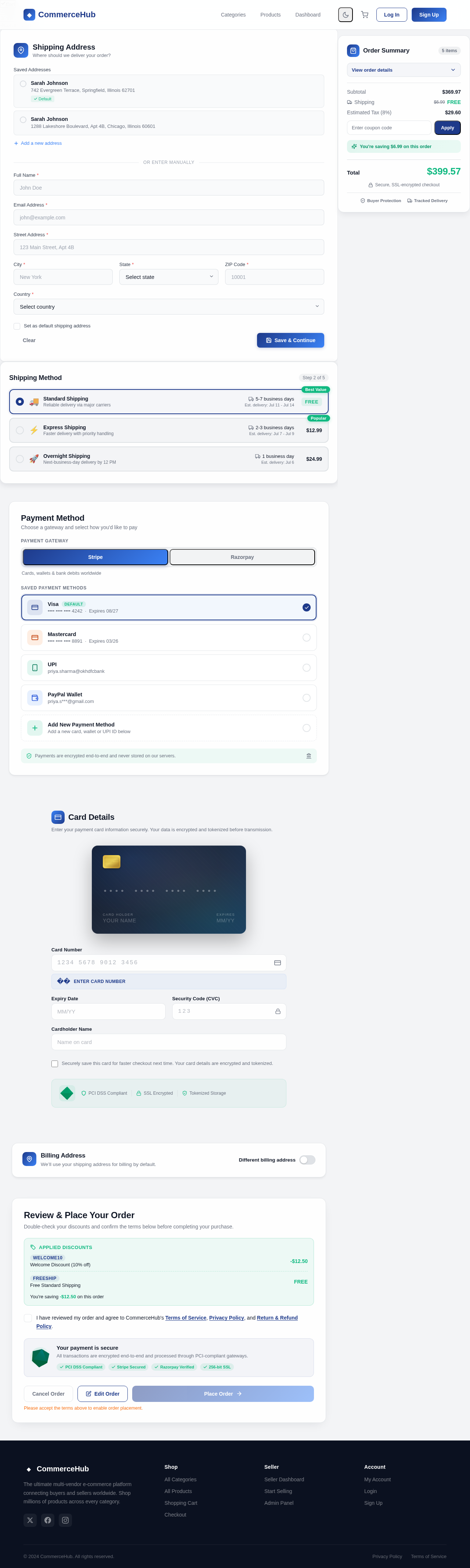 Checkout design preview