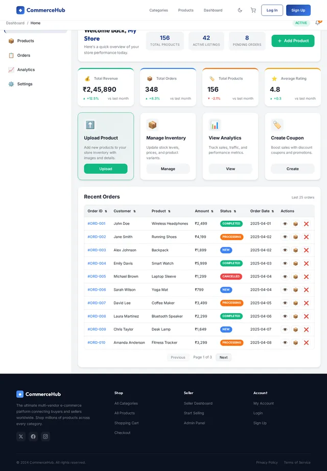 Seller Dashboard