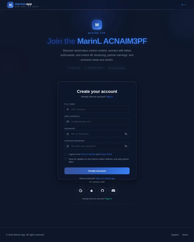 Signup