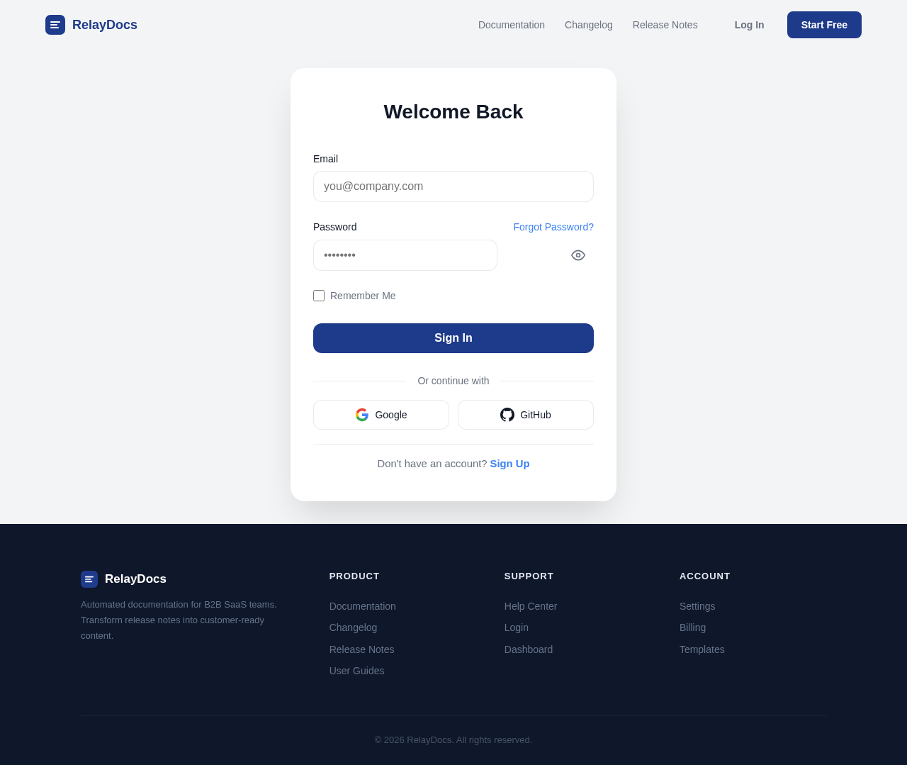 Login design preview