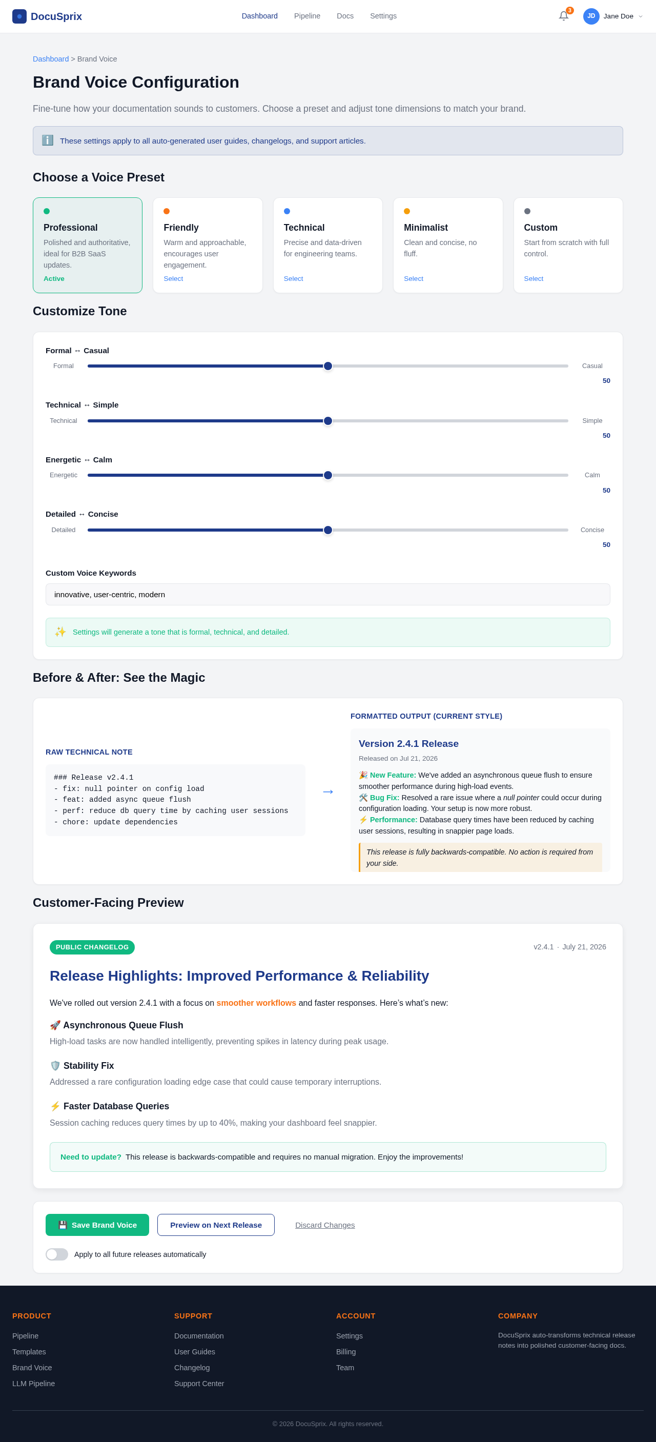 BrandVoice design preview