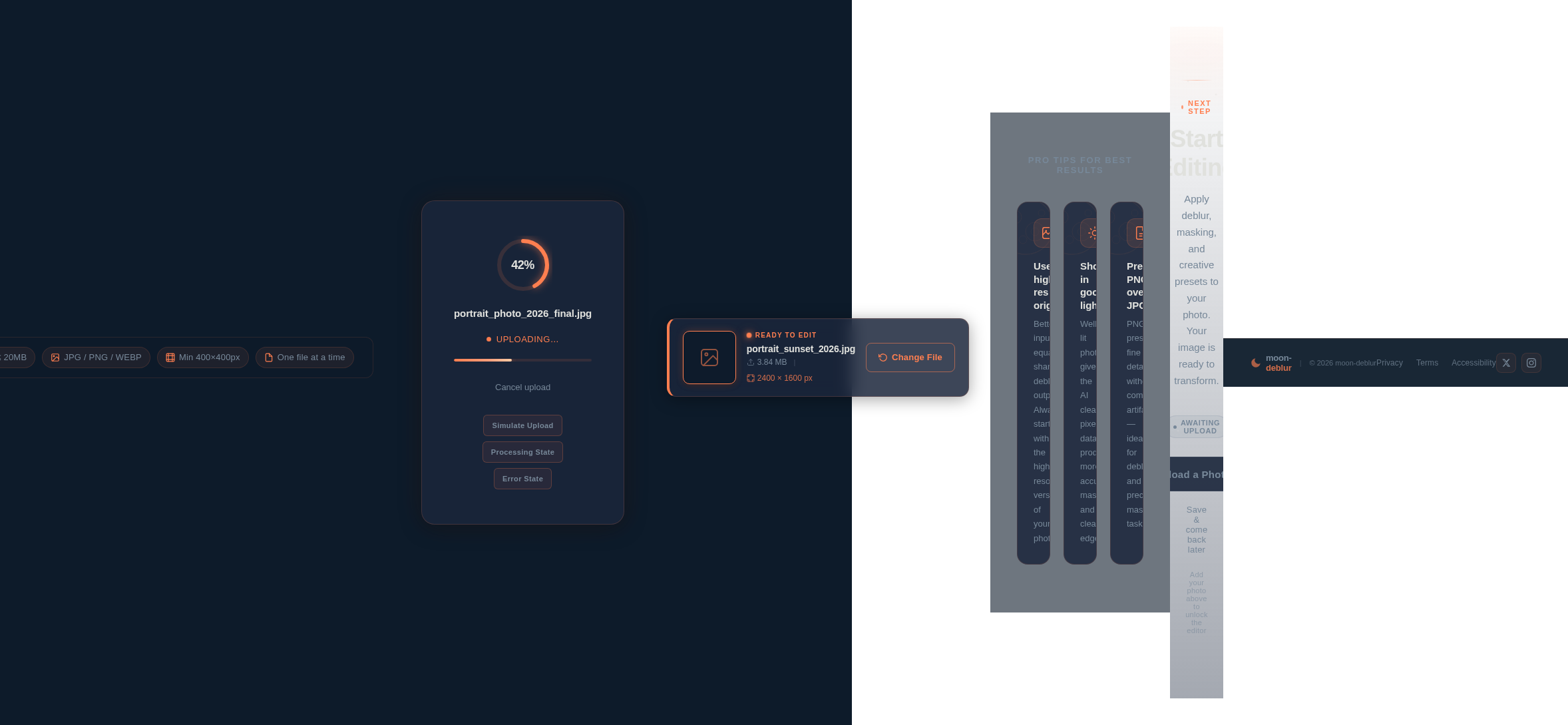 Upload design preview