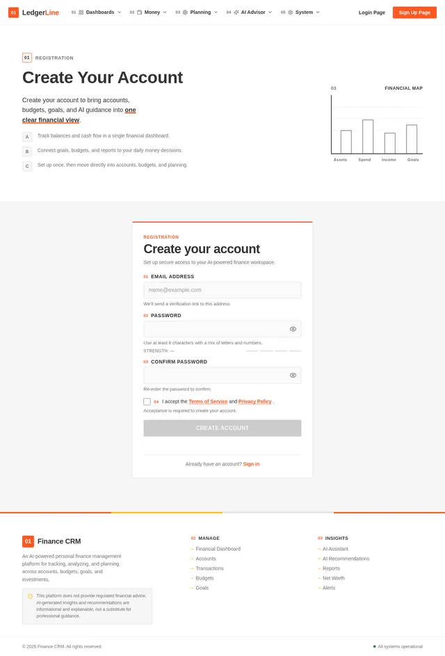 Sign Up Page