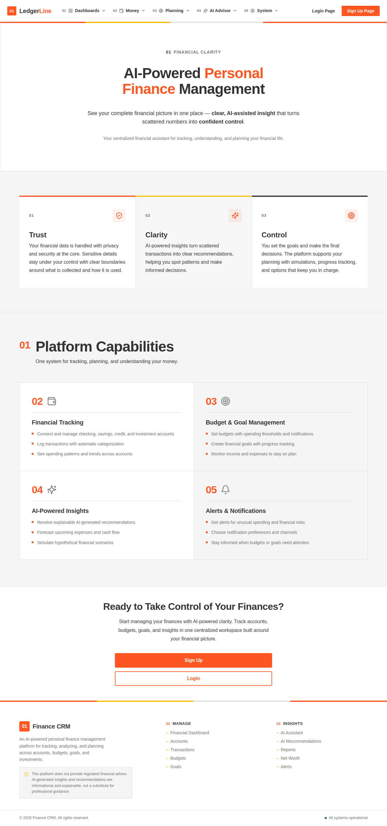 Landing Page design preview