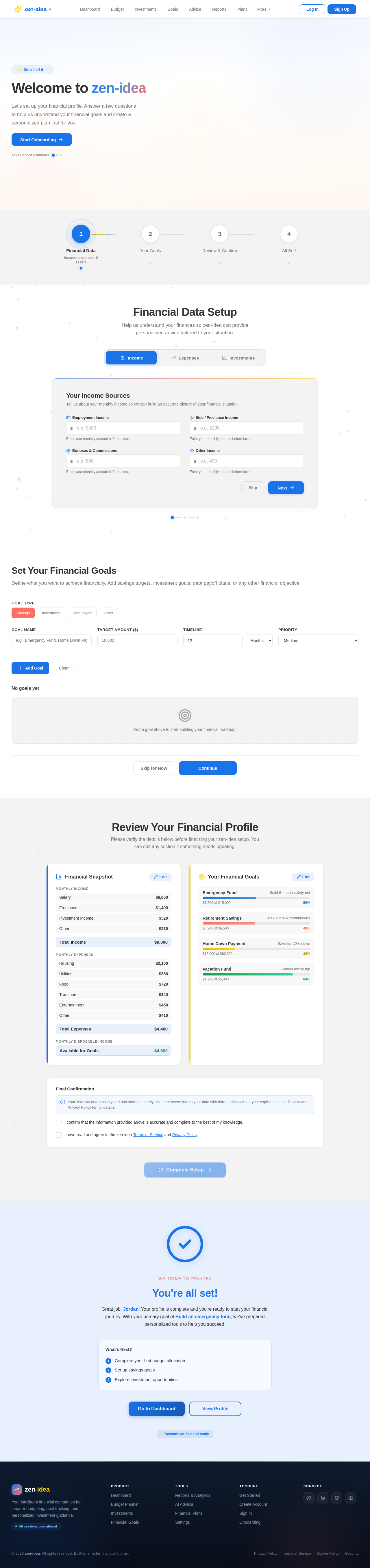 Onboarding design preview