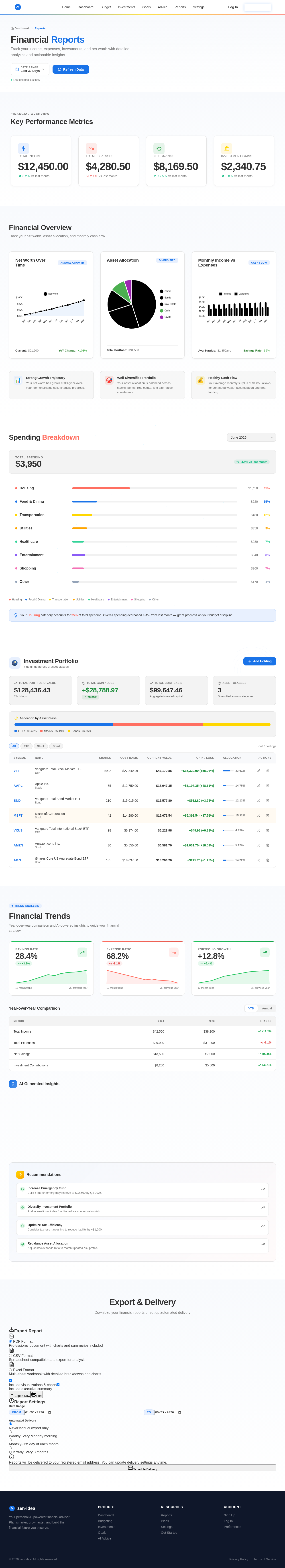 Reports design preview