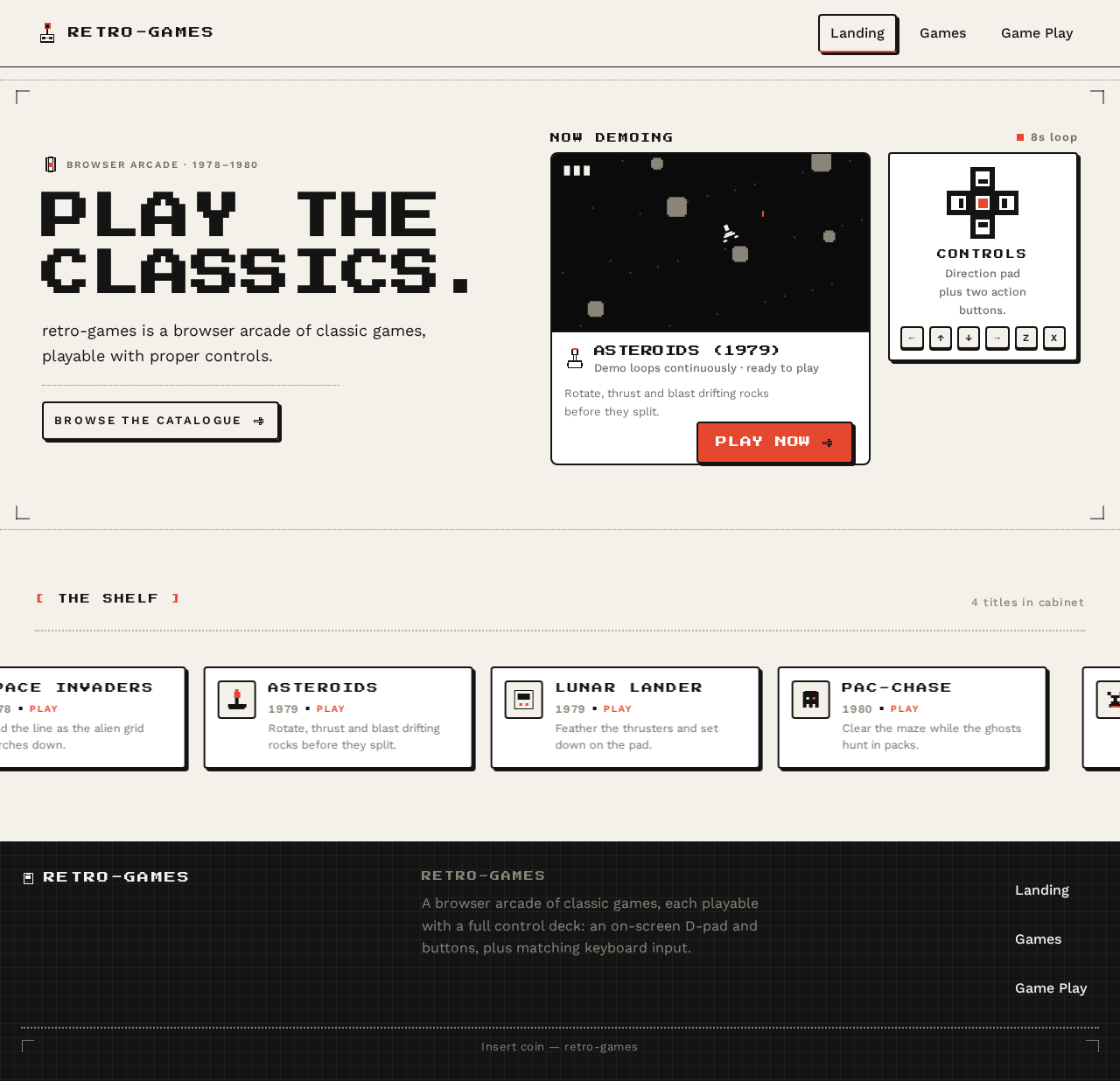 Landing design preview