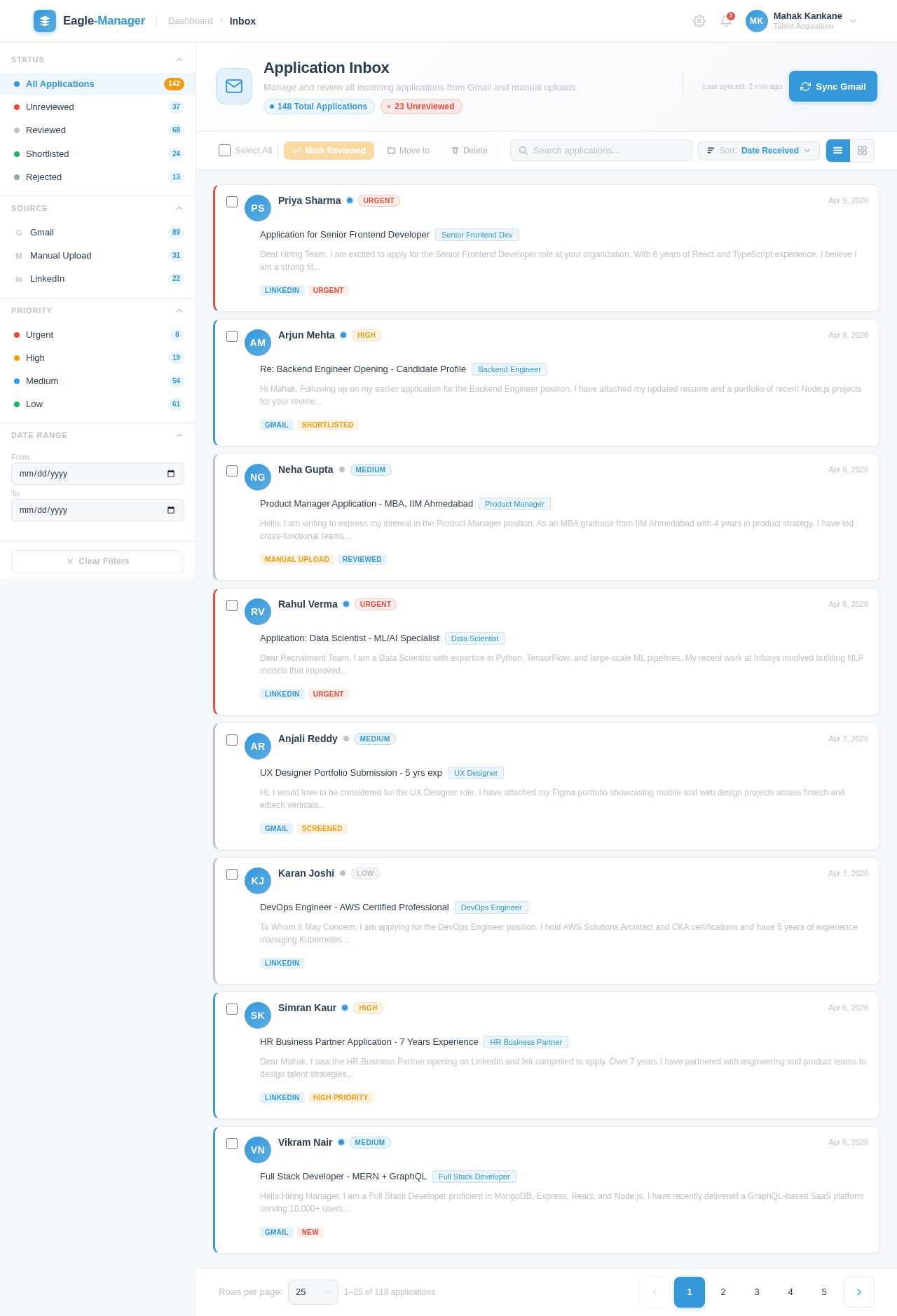 Inbox design preview