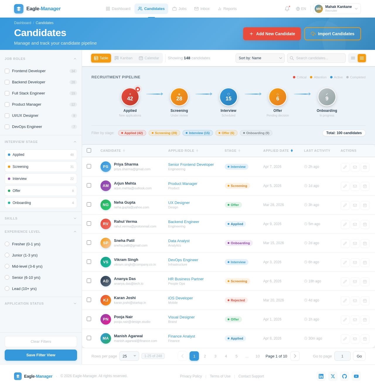 Candidates design preview