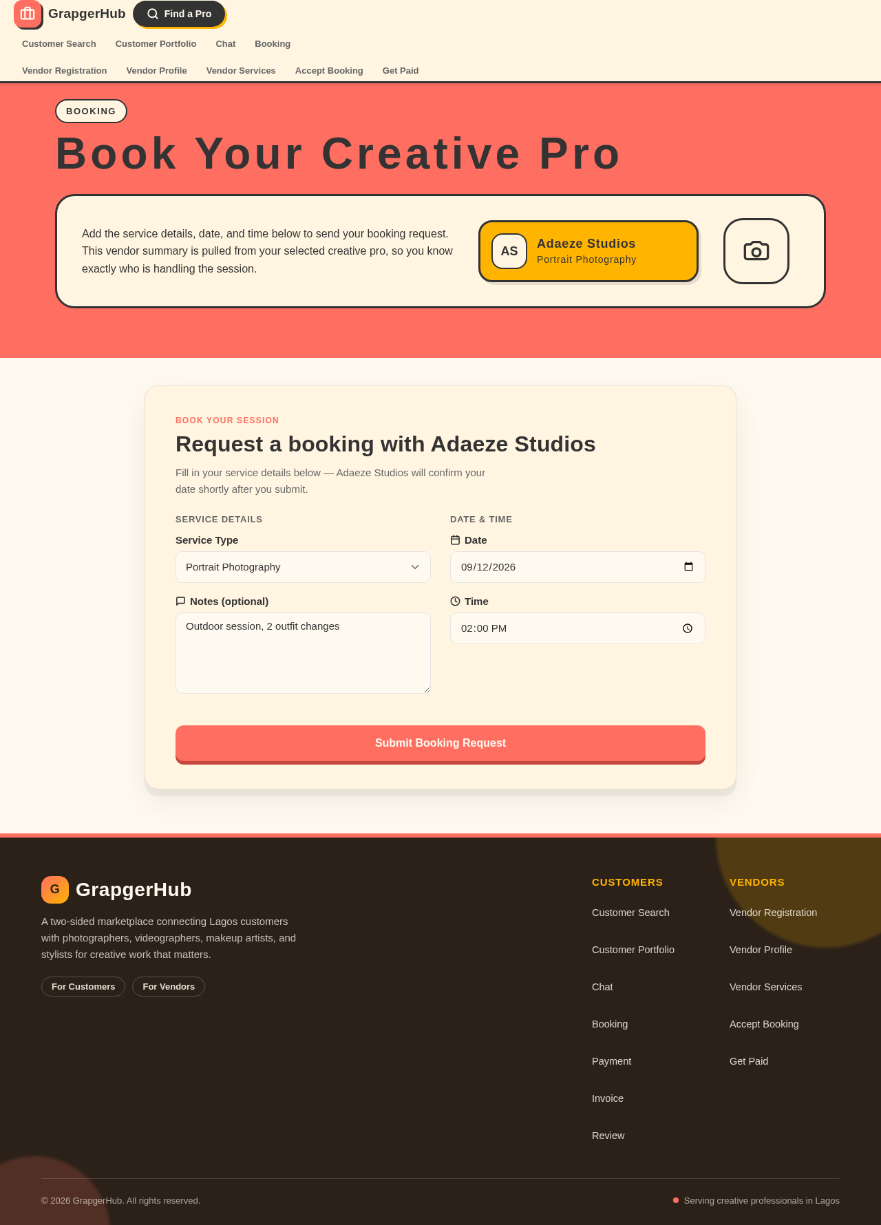 Booking design preview