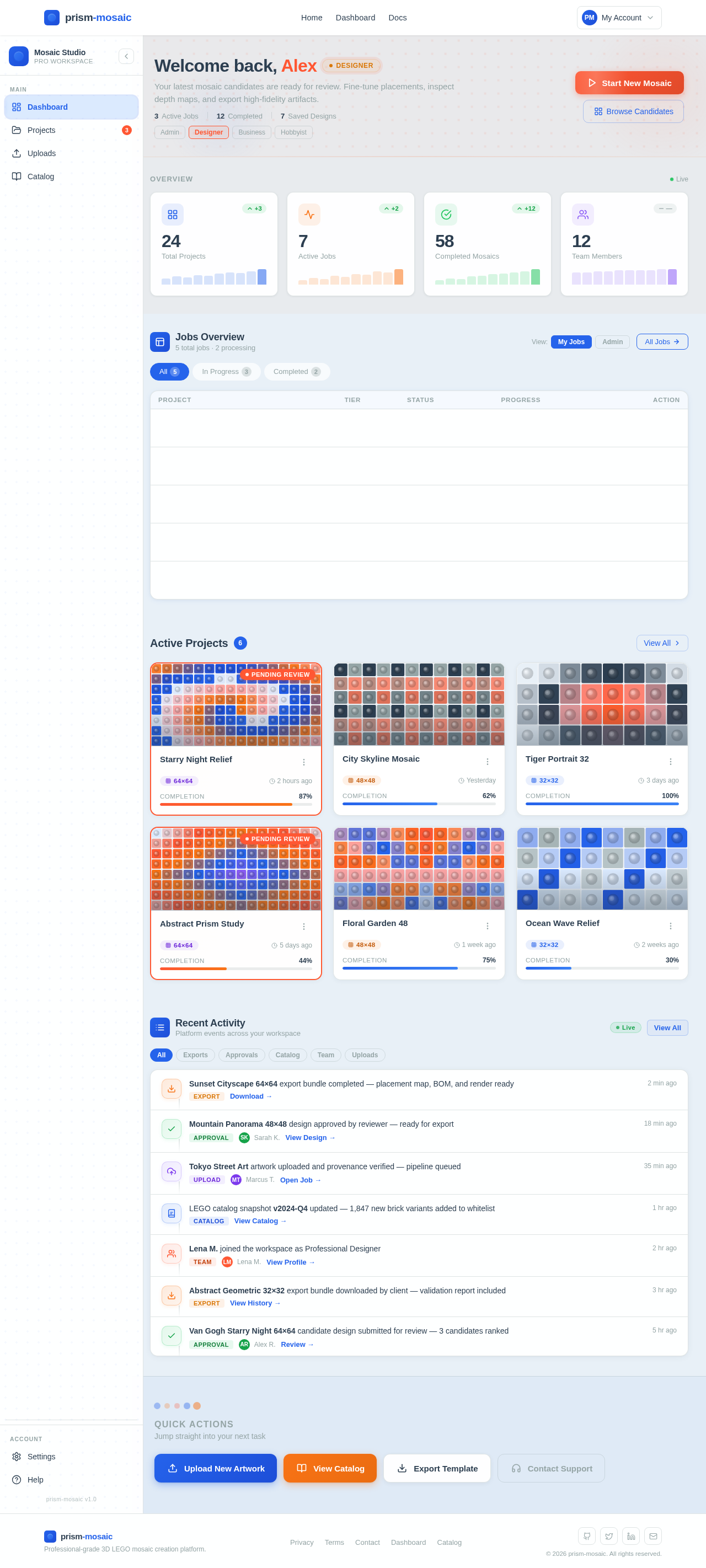 Dashboard design preview