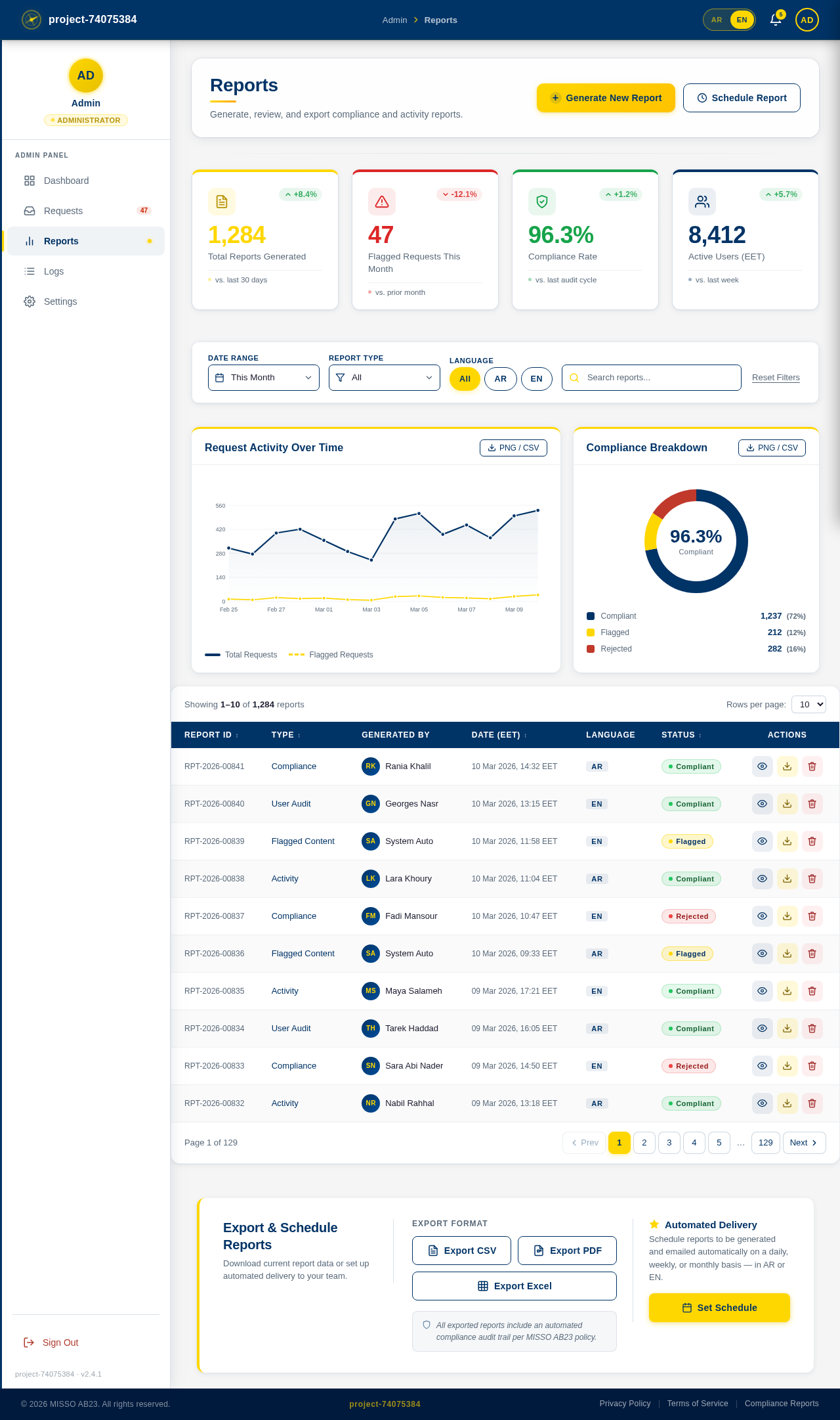 Reports design preview