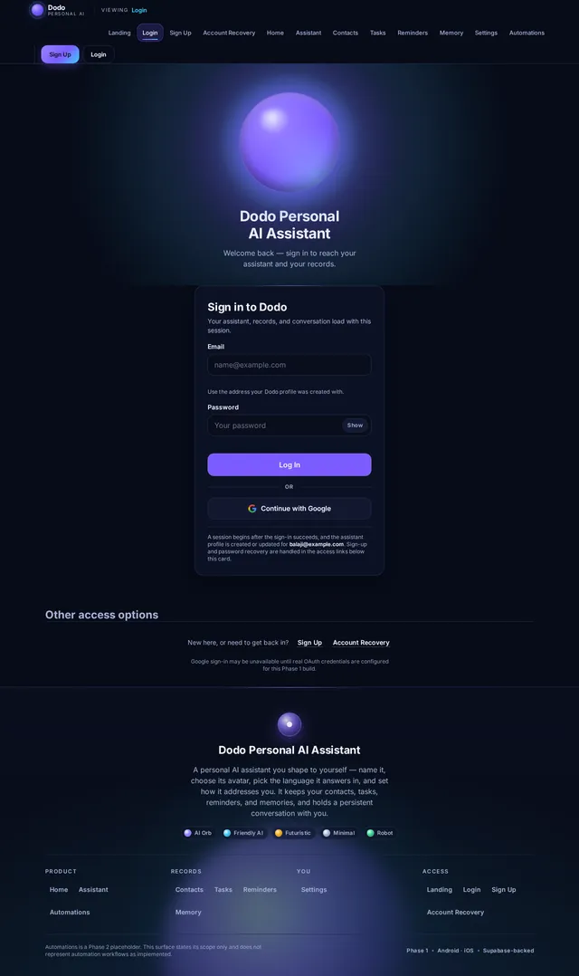Login