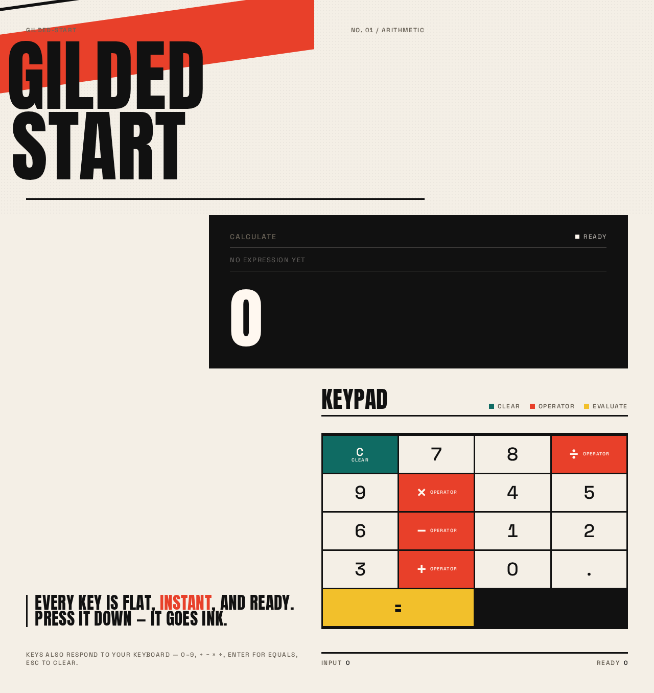 Calculator design preview