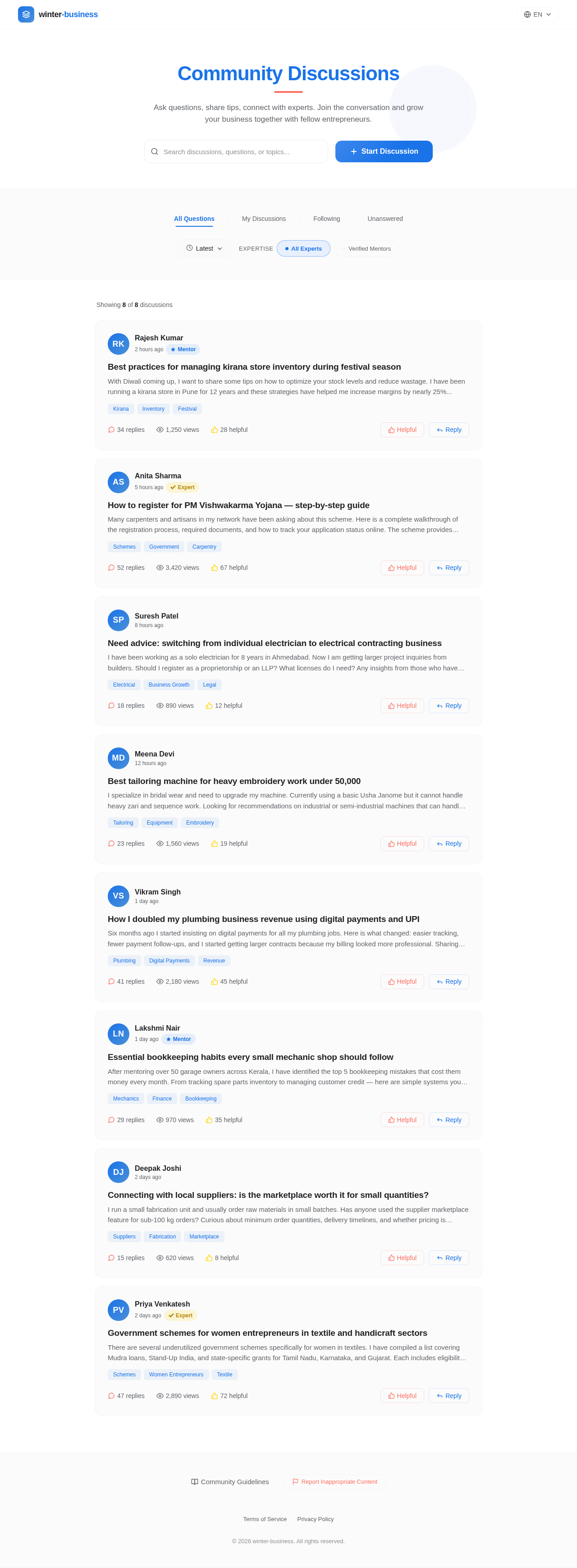 Community design preview