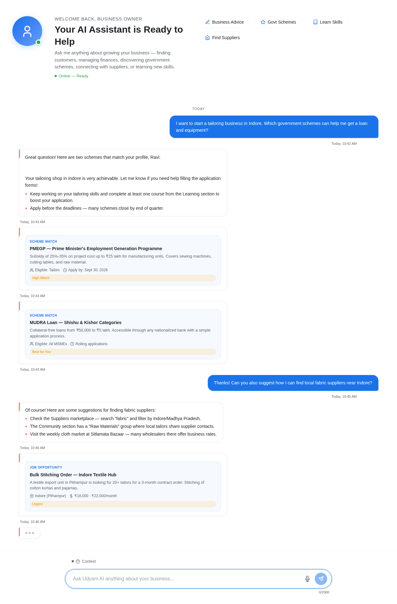 AIAssistant design preview