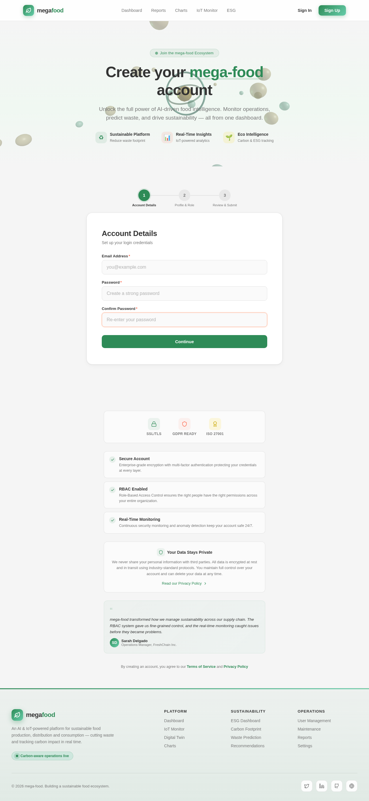 Signup design preview