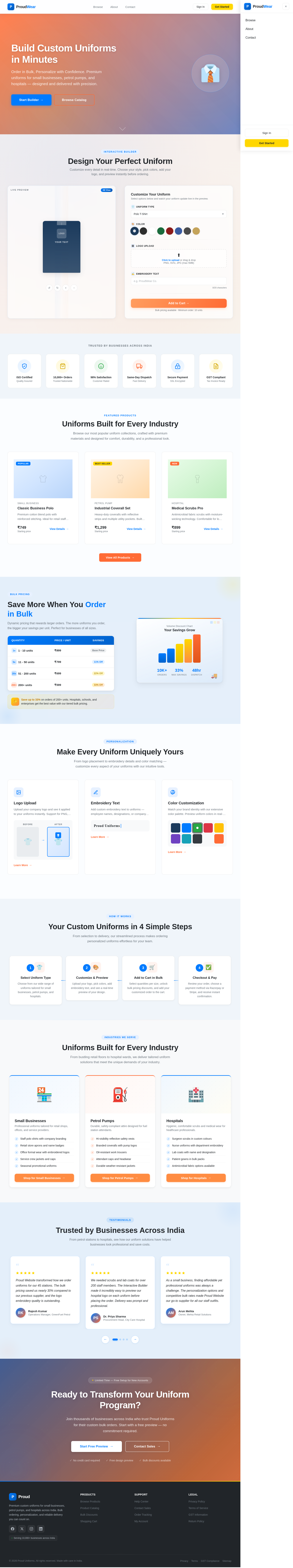 Landing design preview