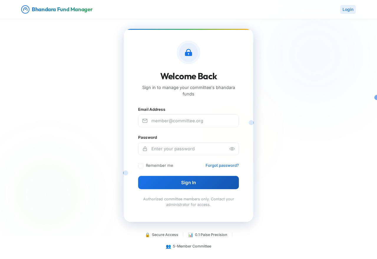Login design preview