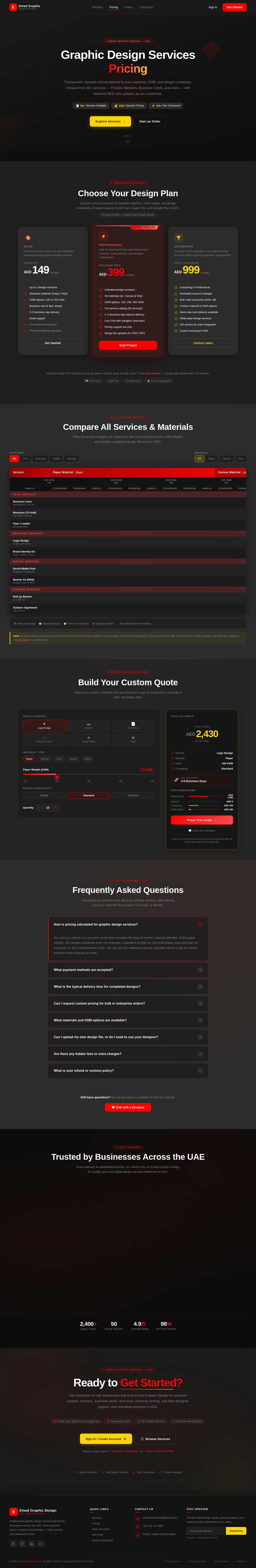 Pricing design preview