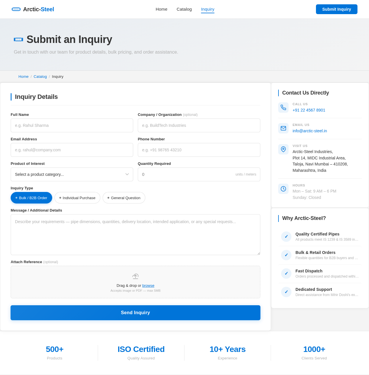 Inquiry design preview
