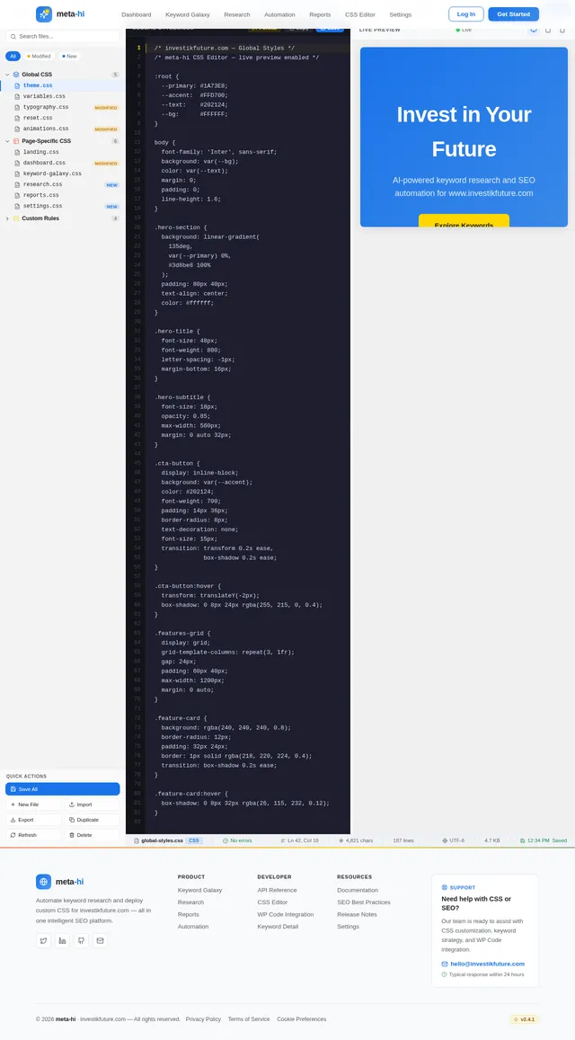 CSS Editor