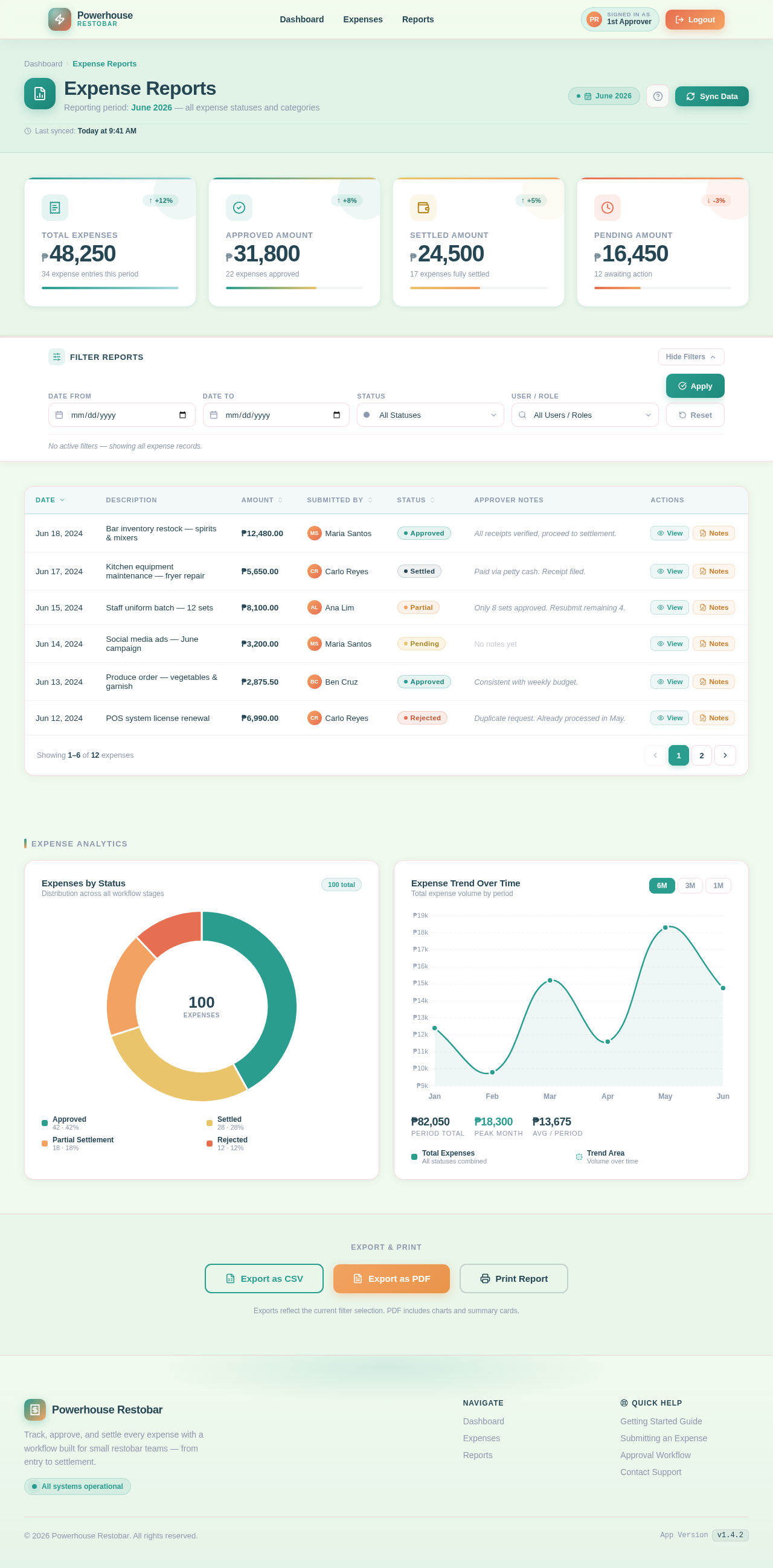 Reports design preview