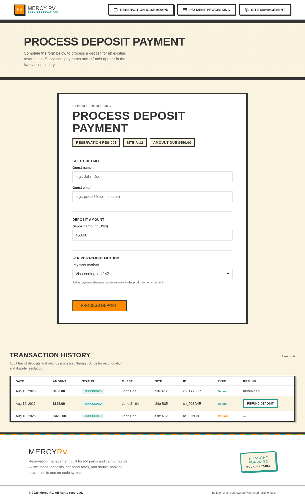 Payment Processing design preview