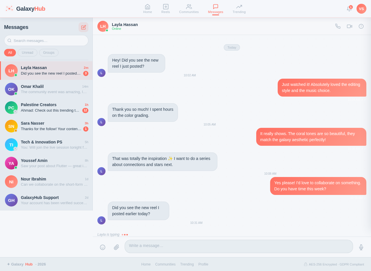 Messages design preview