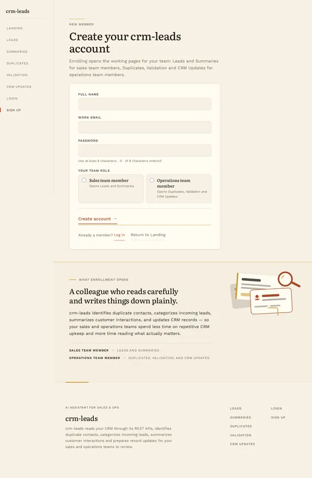 Sign Up