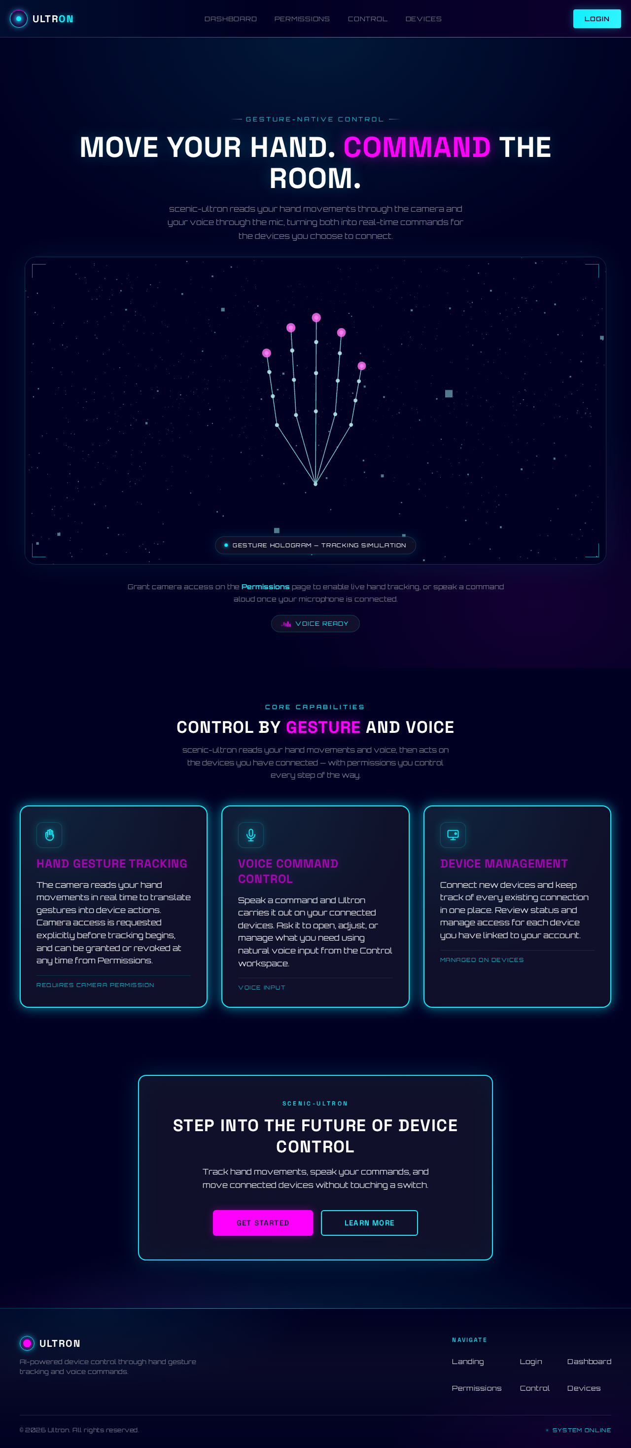 Landing design preview