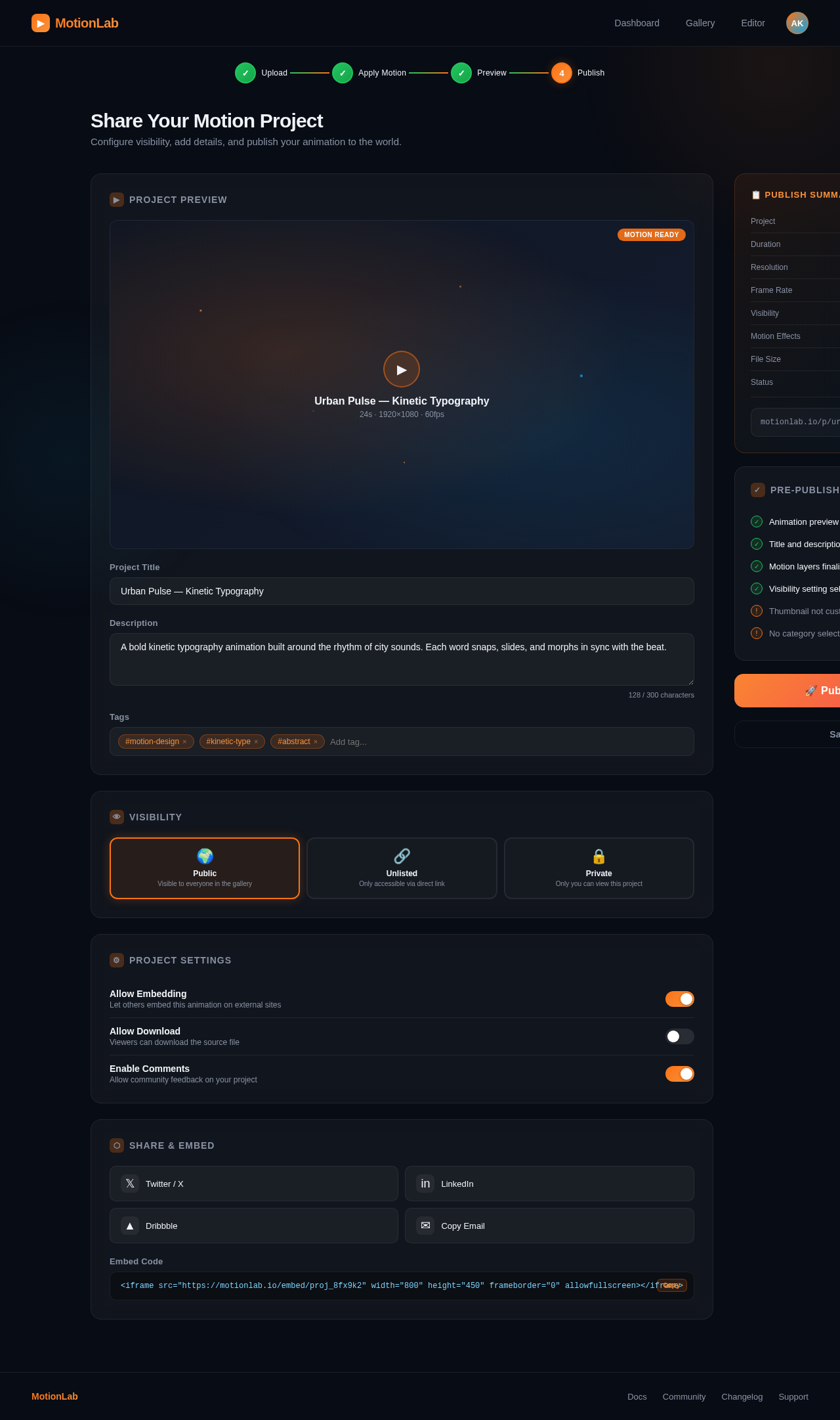 Publish design preview