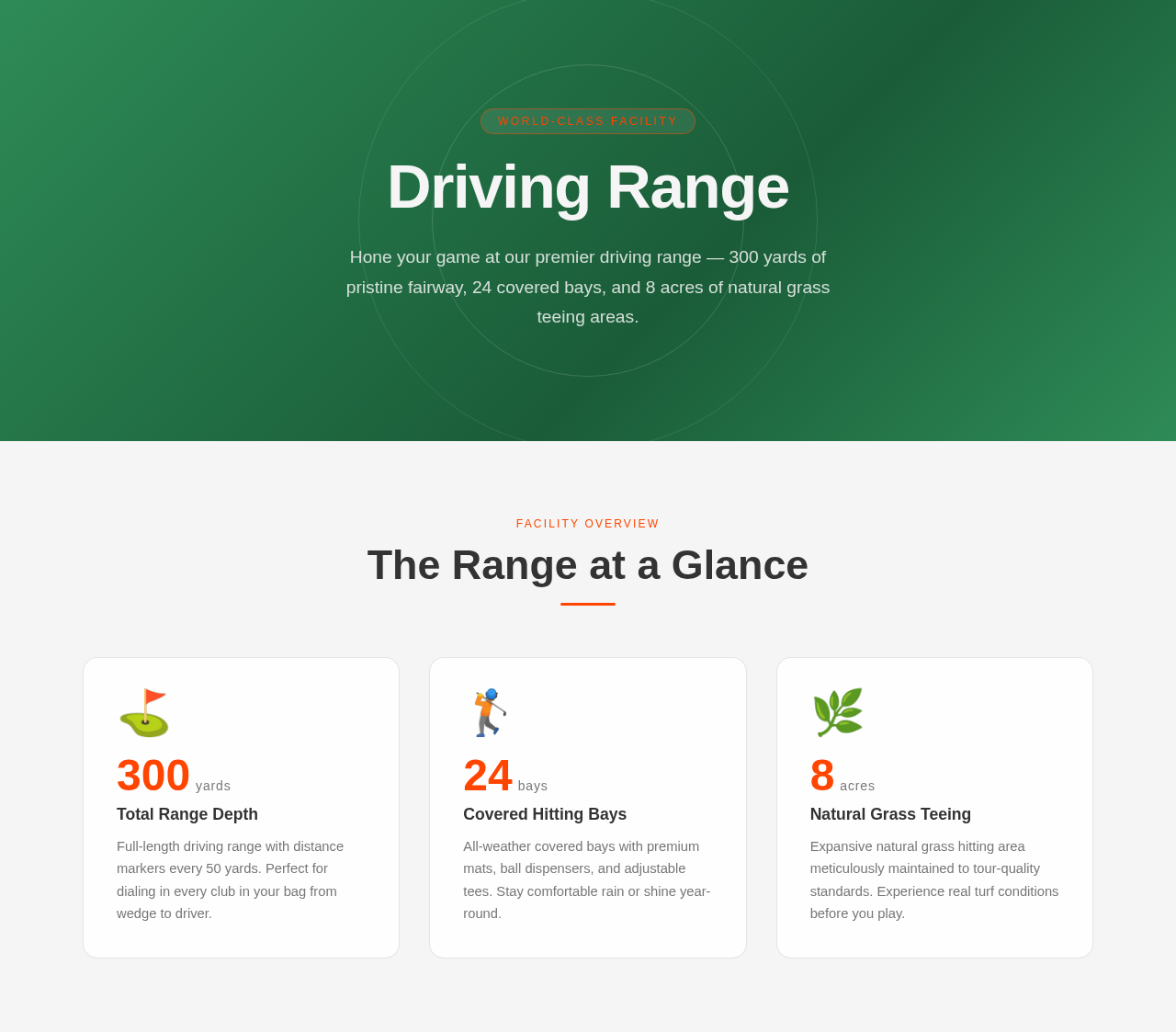 DrivingRange design preview