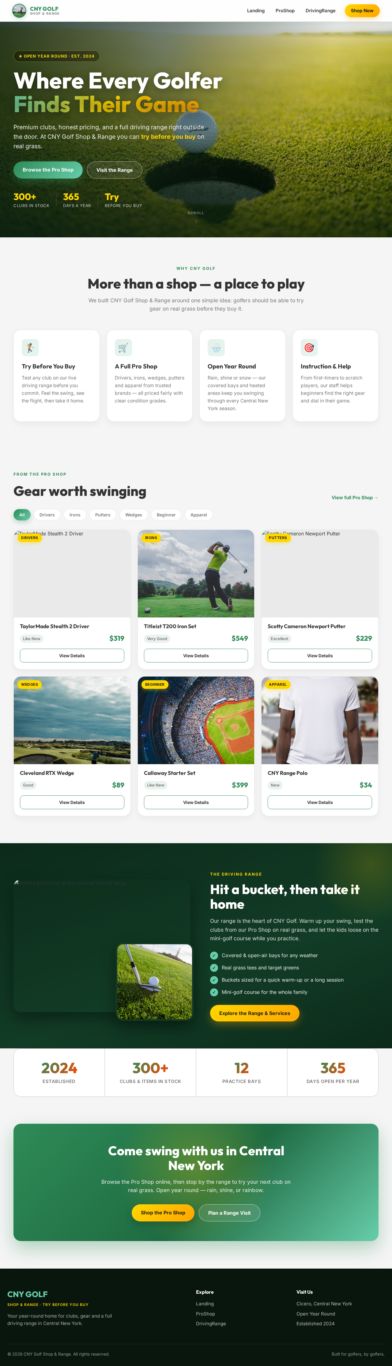 Landing design preview