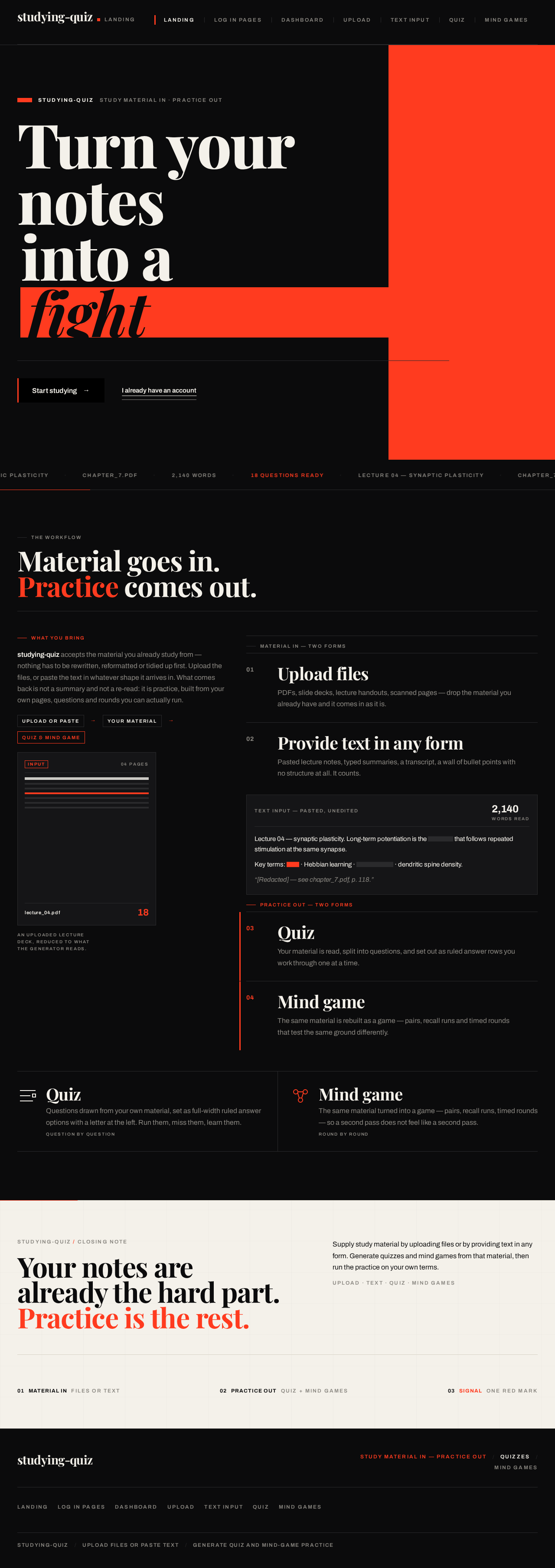 Landing design preview