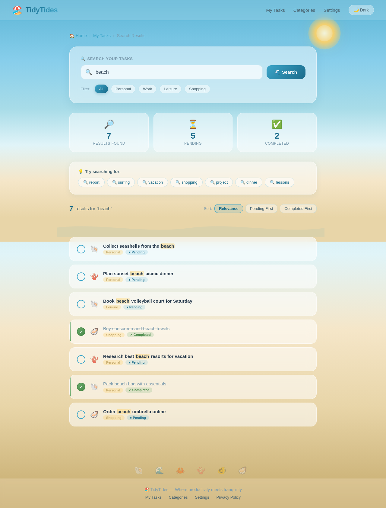 Results design preview