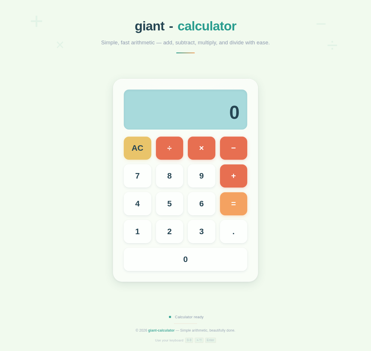 Calculator design preview