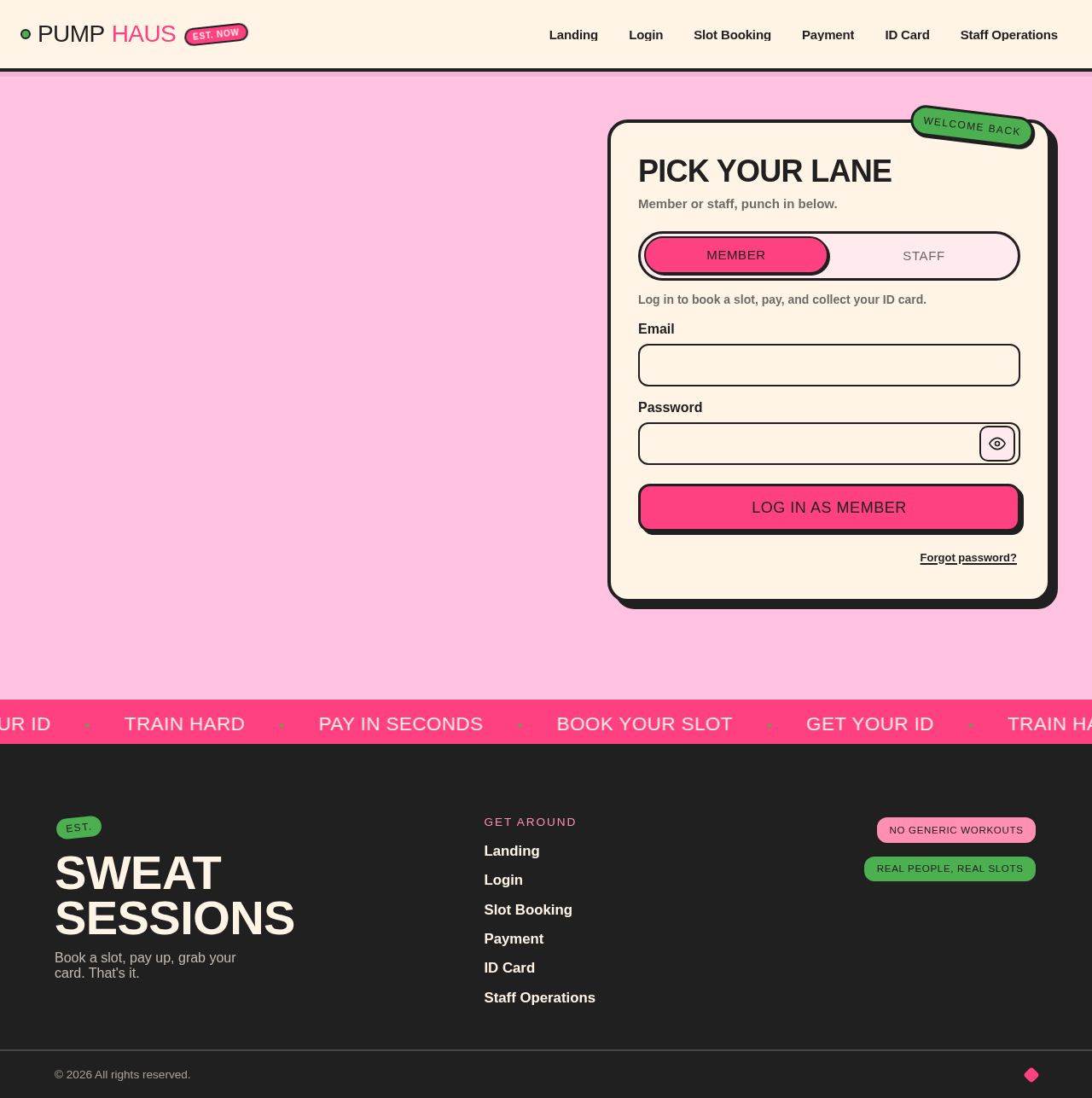 Login design preview