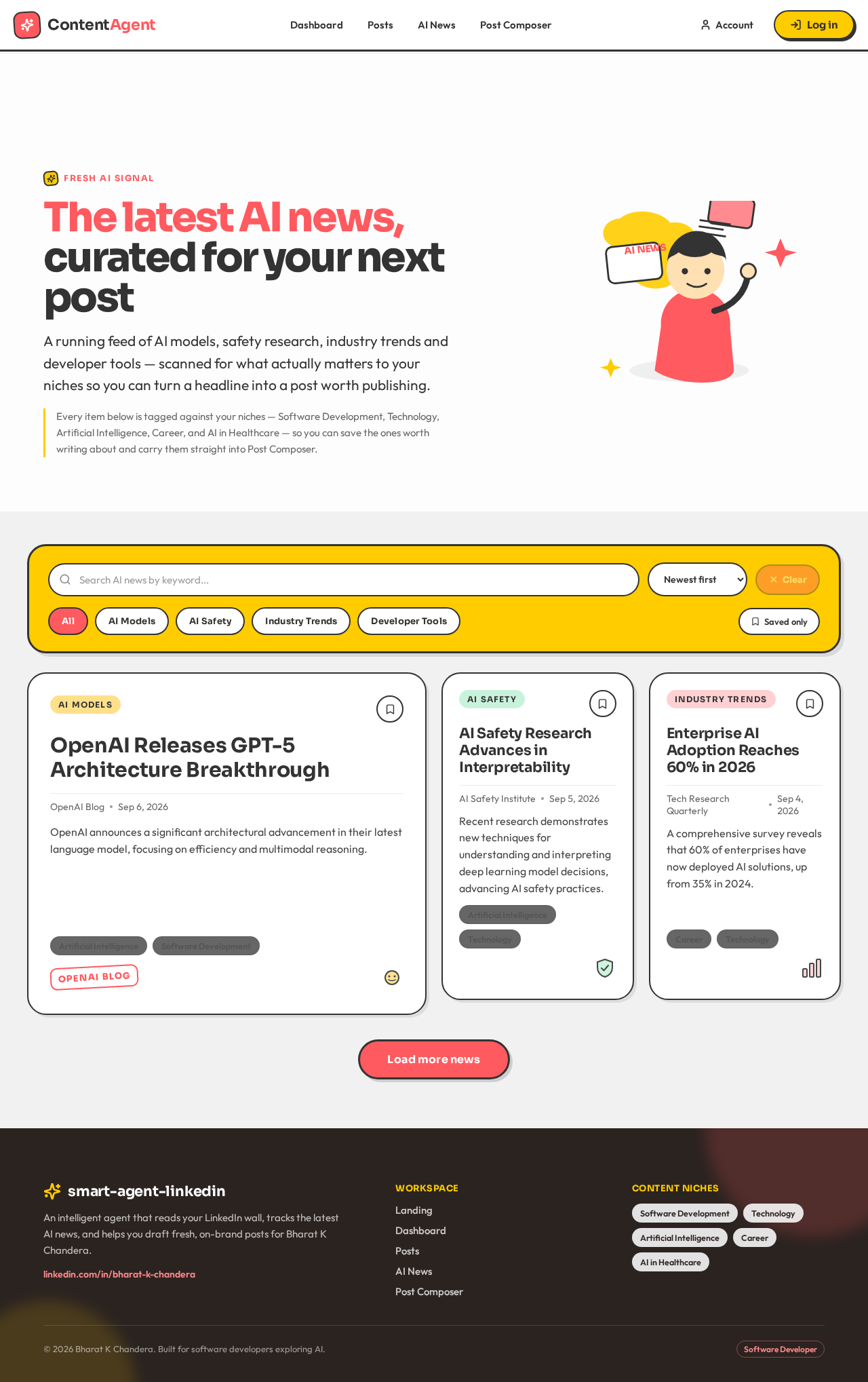 AI News design preview